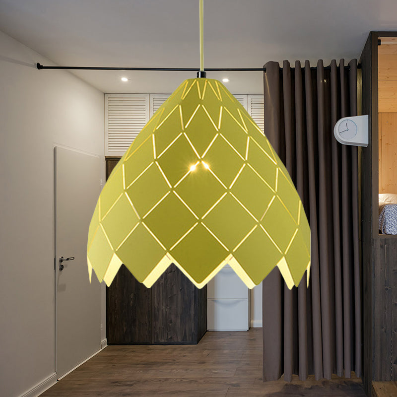 Macaron Pipe Cone Pendant Light - Stylish Metal Hanging Light for Restaurant Kitchen Island