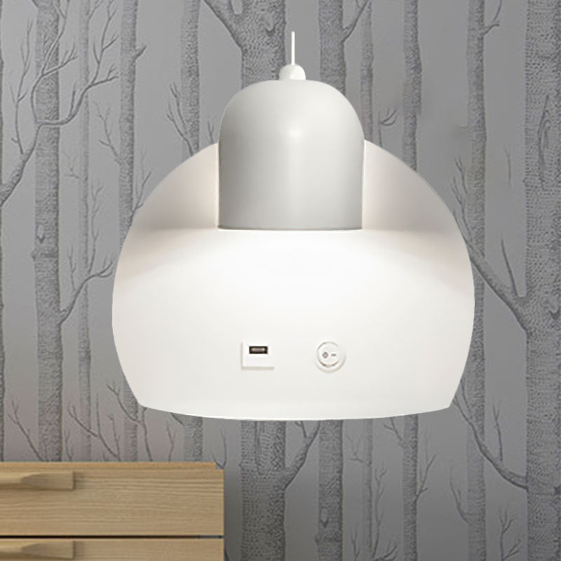 Modern Metal Wall Lamp With 1 Light For Study - Simple & Sleek Design Versatile Lighting Support