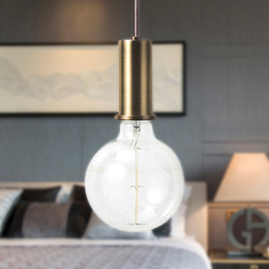 Mini Macaron Loft Metal Pendant Light - Single Hanging Lamp For Cafes Black/Blue/Pink/White Gold / 4