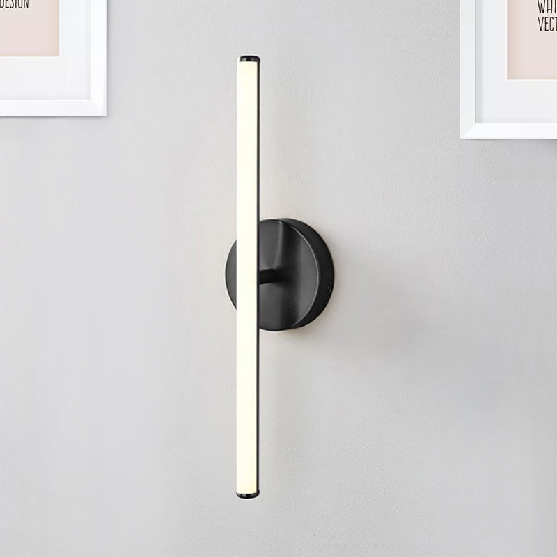 Modern Gold And Black Led Wall Sconce For Bathrooms