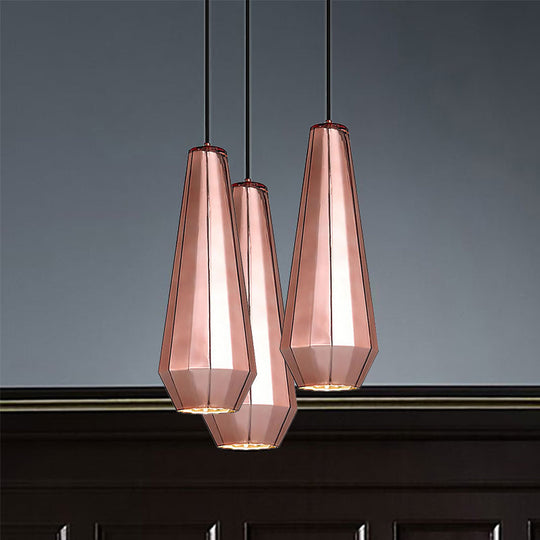 Rose Gold Mini Pendant Light - Modern Metal Ceiling Lamp For Bar Counter / C