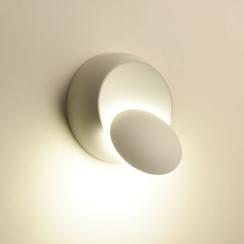Simple Style Led Aluminum Wall Lamp | Black/White Finish For Stairway White