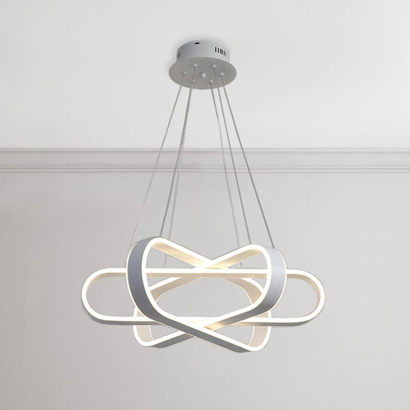 Modern Led White Acrylic Bedroom Chandelier Pendant Light