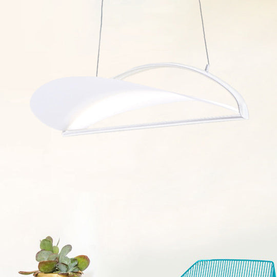 Modern Ultra Thin LED Pendant Ceiling Lamp, Grey/White, 16.5"/23.5" Wide