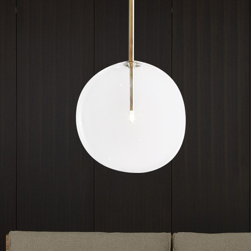 Clear Glass LED Pendant Light - Post-Modern Global Design for Dining Room - 1 Light 6"/7"/8" Wide