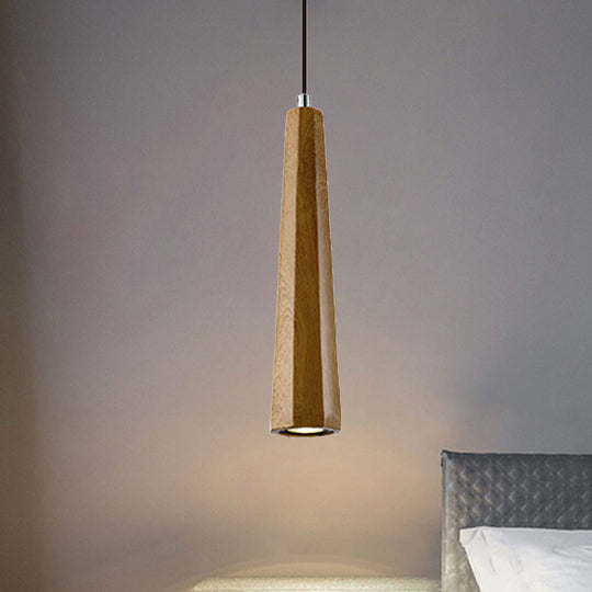 Alshain - Nordic 1 Light Pendant Lighting With Concrete Shade Black/Grey/Brown Tapered Hanging