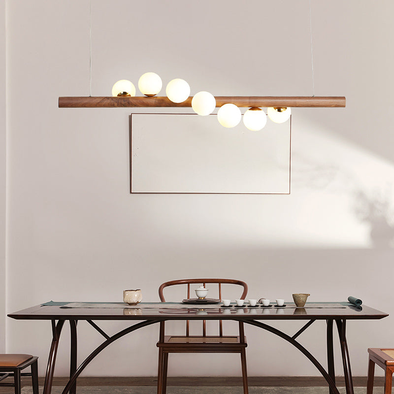 Minimalistic Milk Glass Suspension Light: Elegant Jewelry Pendant For Dining Room