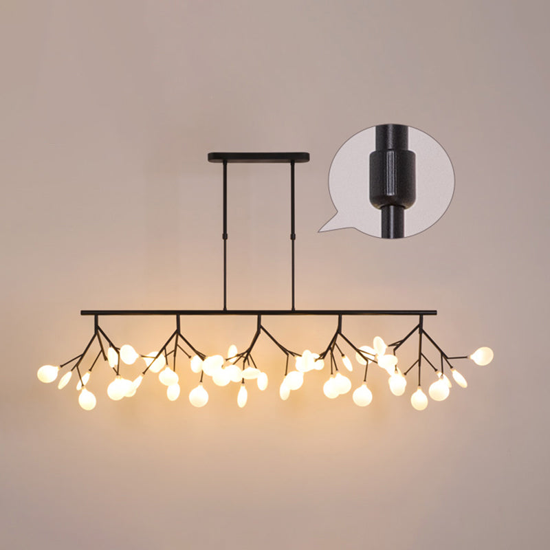 Minimalistic Acrylic Twig Ceiling Pendant Light - Island Lighting Ideas For Dining Room 45 / Black