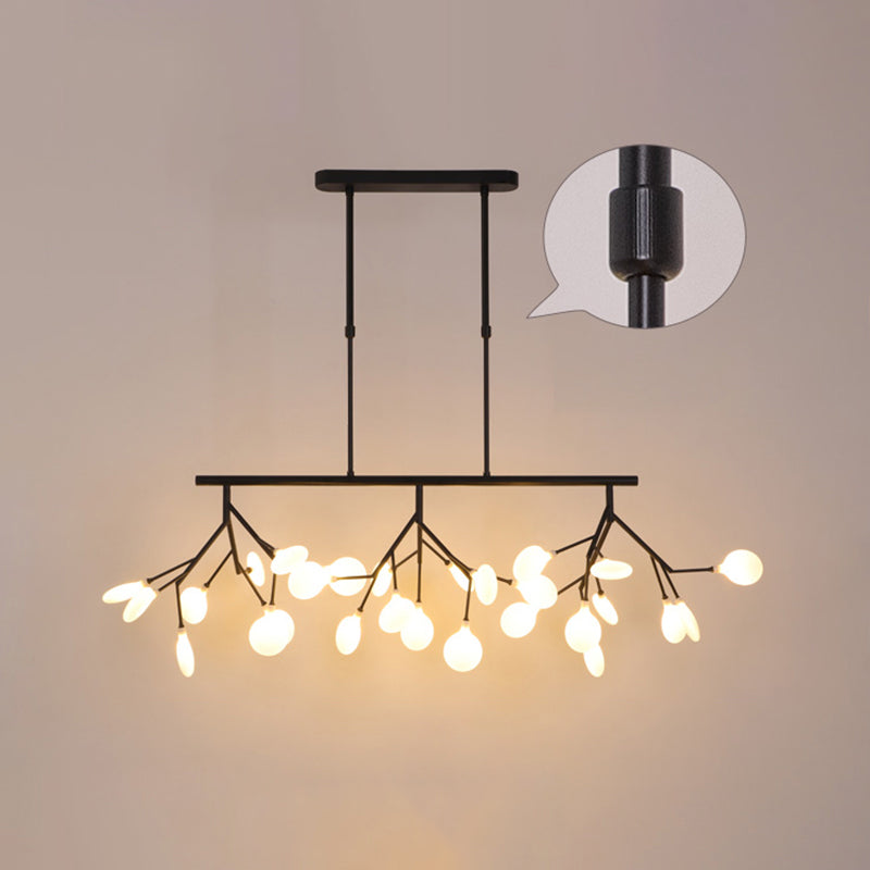 Minimalistic Acrylic Twig Ceiling Pendant Light - Island Lighting Ideas For Dining Room 27 / Black