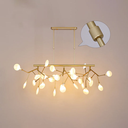 Minimalistic Acrylic Twig Ceiling Pendant Light - Island Lighting Ideas For Dining Room 27 / Gold