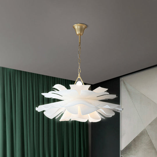 Minimalist Acrylic Flower Pendant Lighting: 2-Light Ceiling Fixture for Living Room