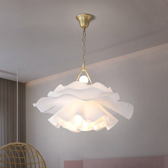 Minimalist Acrylic Flower Pendant Light - 2-Light Ceiling Fixture For Living Room