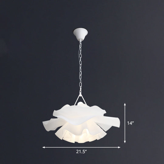 Minimalist Acrylic Flower Pendant Lighting: 2-Light Ceiling Fixture for Living Room