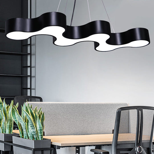 Modern Irregular Pendant Ceiling Light Acrylic Led Office Fixture