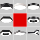 Minimalist Geometric Metal Led Ceiling Mount Light For Offices