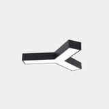 Minimalist Geometric Metal Led Ceiling Mount Light For Offices Black / Small Y
