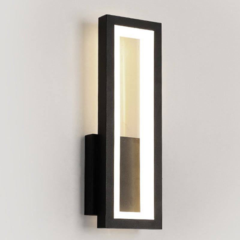 Contemporary Led Wall Sconce With Acrylic Shade For Bedside Lighting Black / Third Gear