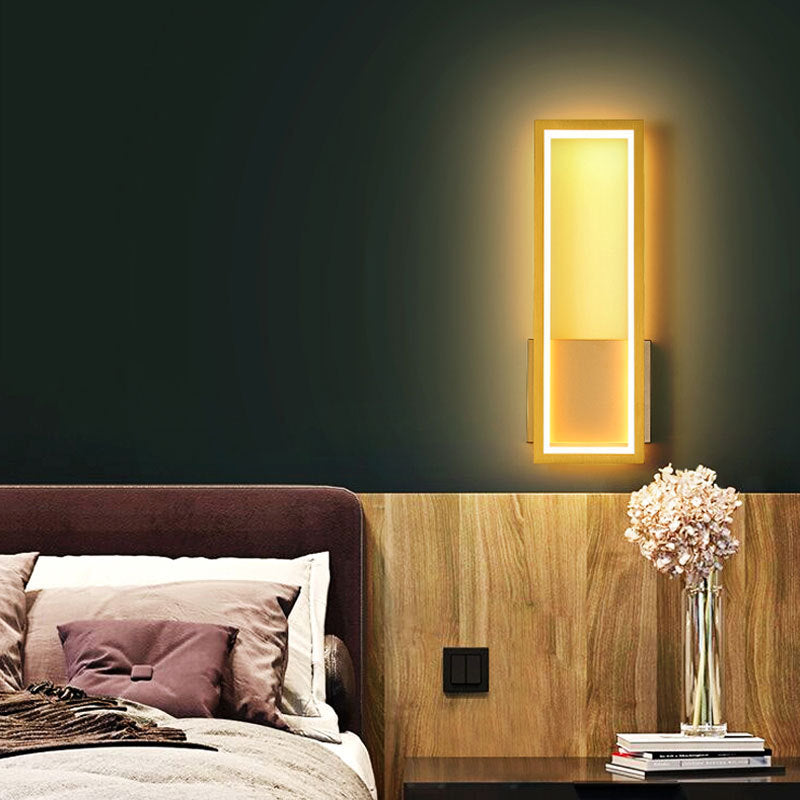Contemporary Led Wall Sconce With Acrylic Shade For Bedside Lighting