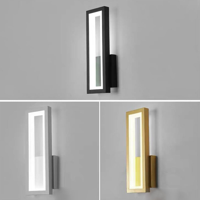 Contemporary Led Wall Sconce With Acrylic Shade For Bedside Lighting