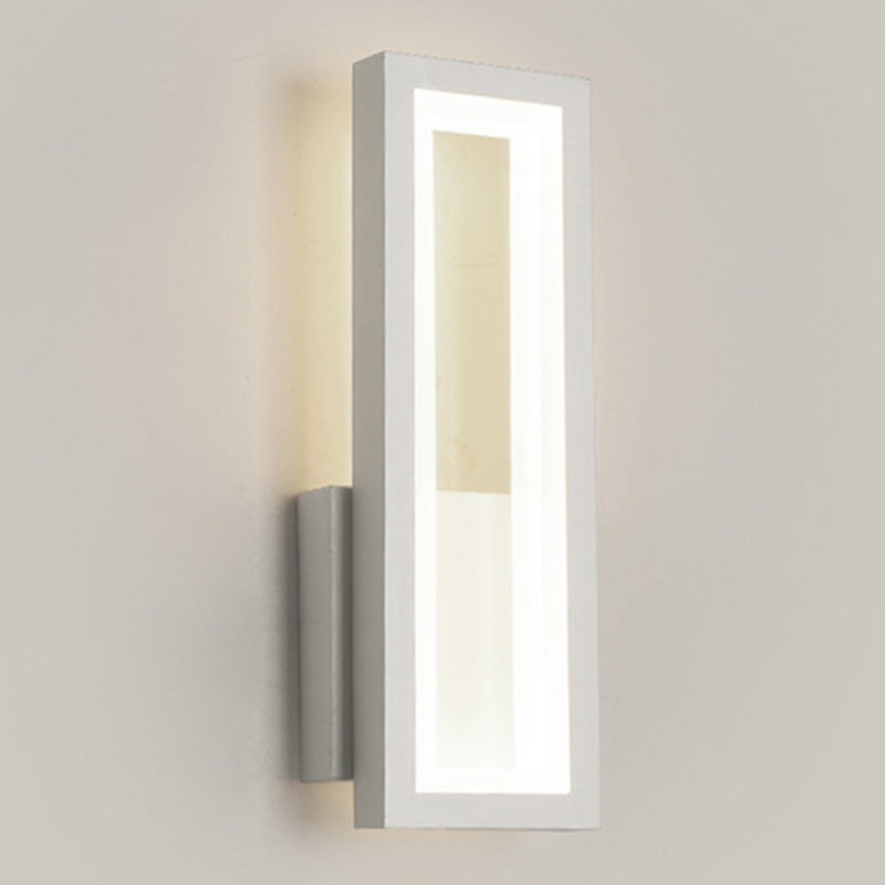 Contemporary Led Wall Sconce With Acrylic Shade For Bedside Lighting White / Third Gear
