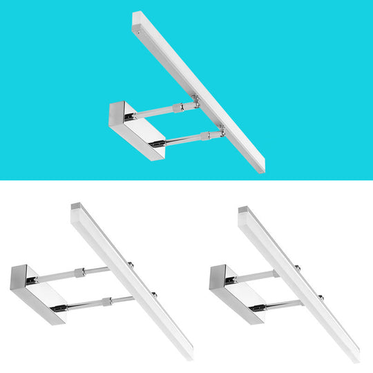 Minimalistic Led Vanity Sconce Light: Retractable Stick Design For Bathroom With Wall Mount Fixture