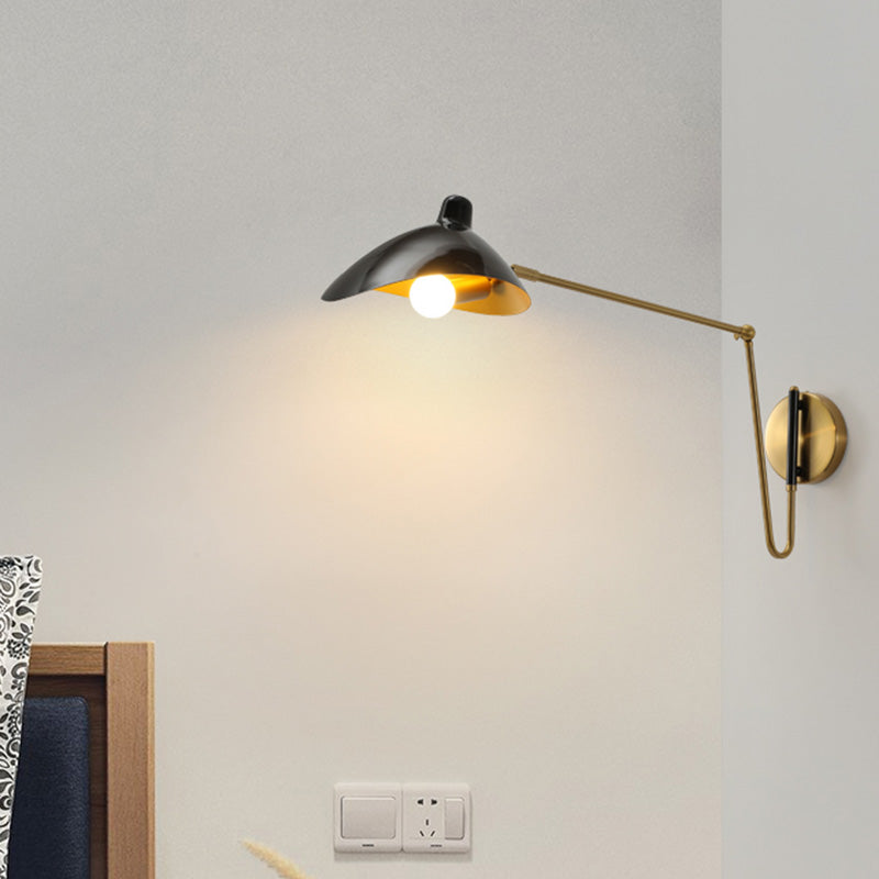 Duckbill Reading Light Metal Sconce - Adjustable Joint Perfect For Single Bedroom