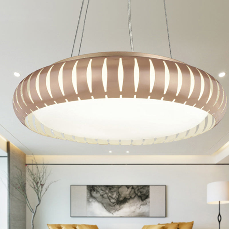 Margot - Stylish Modern Round Ceiling Pendant Light Metal Led Gold/Black/White Hanging Lamp In
