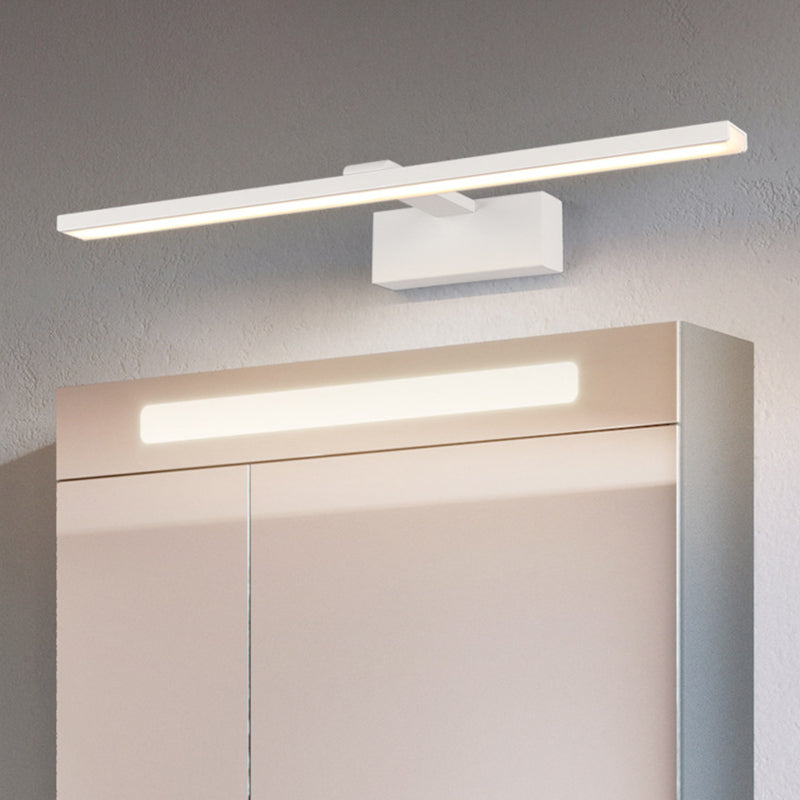 Sleek Stick Vanity Mirror Light: Acrylic Led Wall Lighting For Bathrooms White / 15.5 Warm