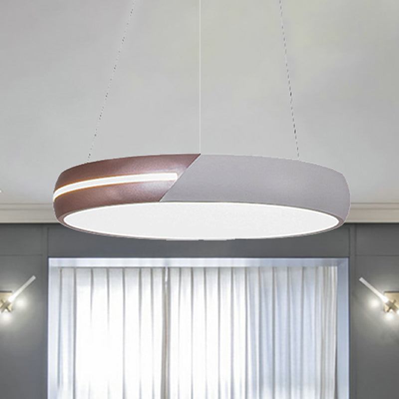 Delilah - Rose Gold Ring Suspension Light Modern Led Metal Hanging Fixture For Dining Room