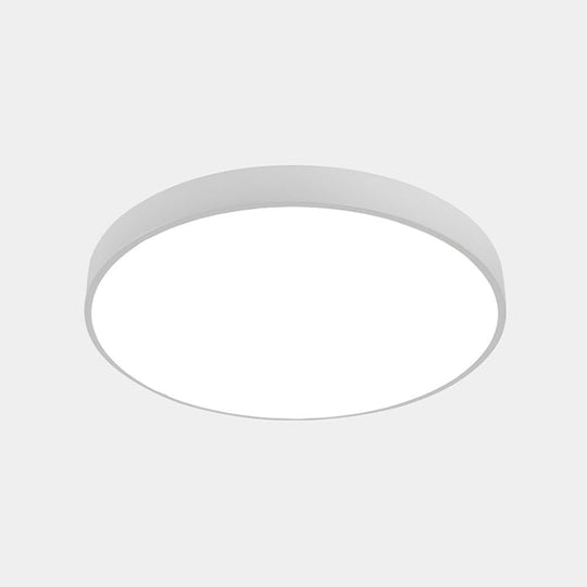 Illuminate Your Pathway: Round Nordic LED Flush Mount Ceiling Light with Acrylic Diffuser