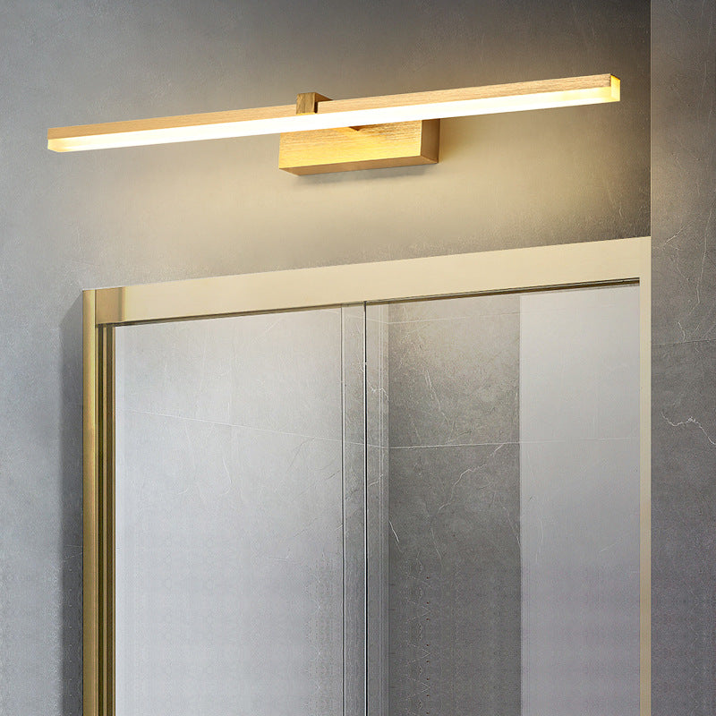 Sleek Gold Vanity Light Fixture Modern Metal Led Bath Lighting For Bathroom