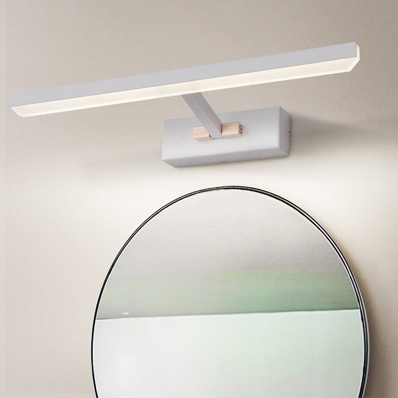 Modern Linear Led Vanity Light For Bathroom Walls - Acrylic Wall Sconce Fixture