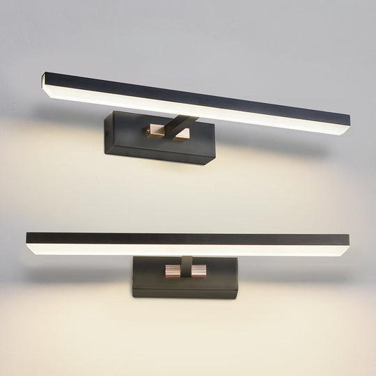 Modern Linear Led Vanity Light For Bathroom Walls - Acrylic Wall Sconce Fixture