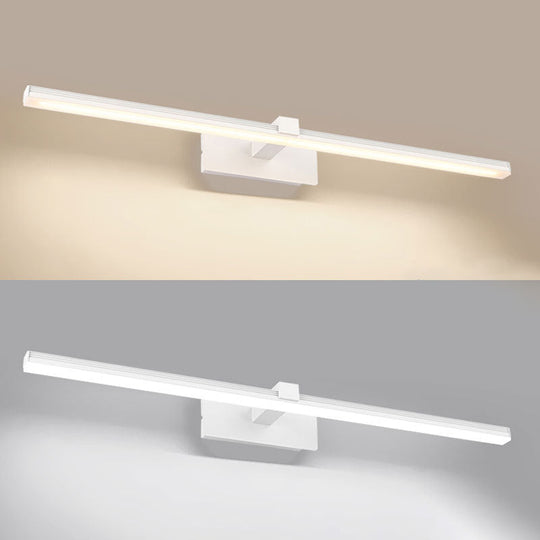 Minimalist Led Wall Mount Light Fixture - Stick Shaped Bathroom Vanity Lighting In Acrylic
