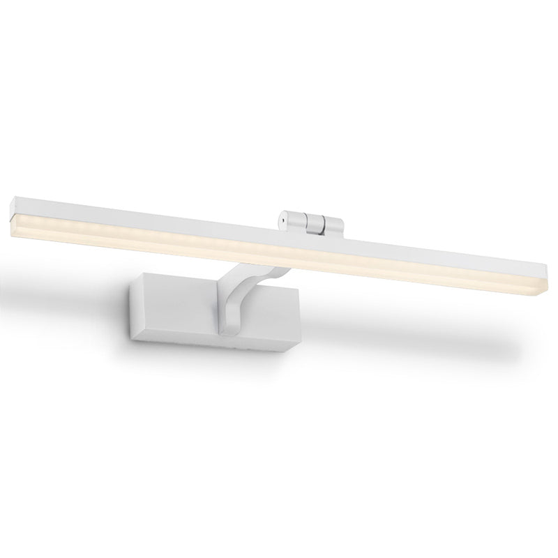 Swingable Minimalistic Led Vanity Wall Light: Aluminum Linear Fixture White / 16