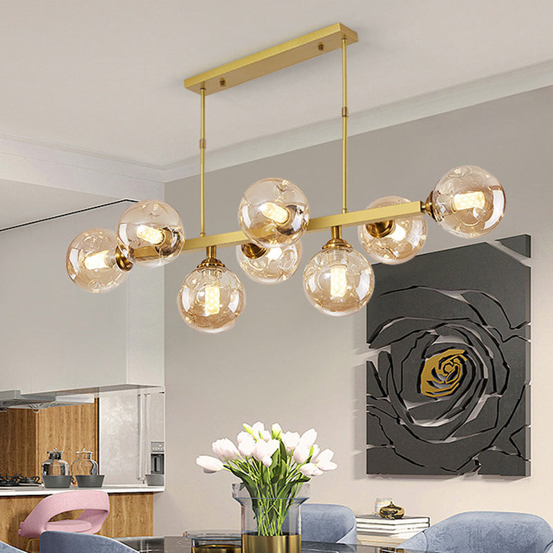 Bubbles Glass Pendant Light: Stylish Island Hanging Fixture For Postmodern Dining