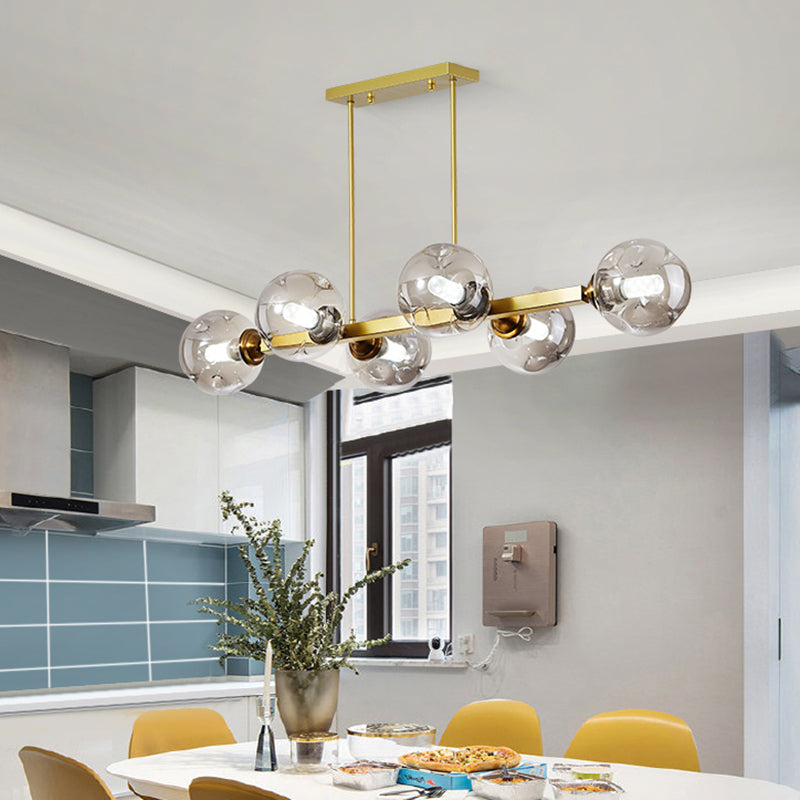 Bubbles Glass Pendant Light: Stylish Island Hanging Fixture For Postmodern Dining