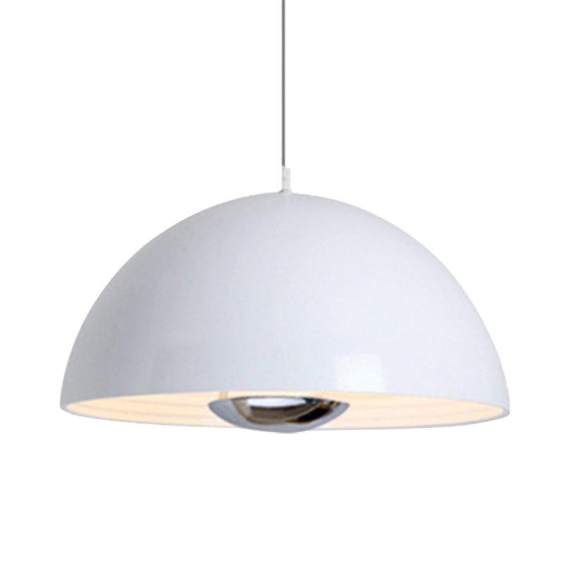 Marta - Nordic Dome Hanging Lamp Metal 1/2/3 Heads White/Black/Rose Gold Pendant Light Fixture For