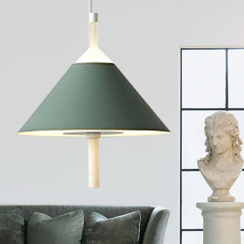 Conical Pendant Light With Metallic Finish - Perfect For Bedroom Or Restaurant 1 / Green