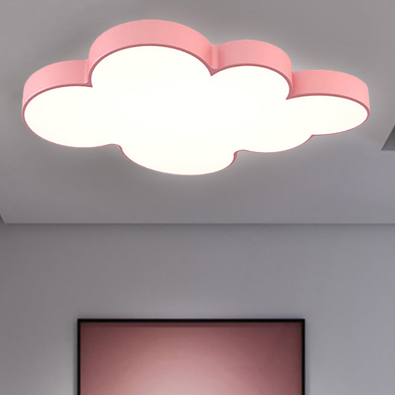 Modern Acrylic Cloud Ceiling Flush Mount Light For Kids Classroom And Bedroom