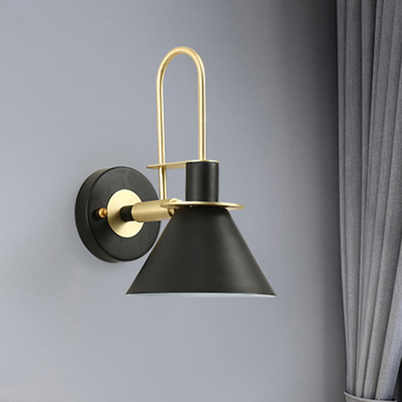 Modern Nordic Pyramid Wall Sconce Light For Study Room And Bedroom