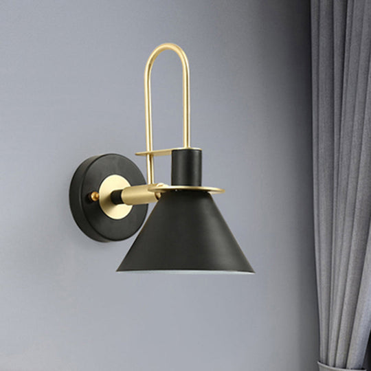 Modern Nordic Pyramid Wall Sconce Light For Study Room And Bedroom