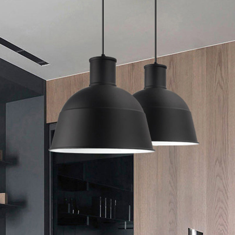 Contemporary Aluminum Pendant Light with Bowl Shade - Ideal for Meeting Rooms