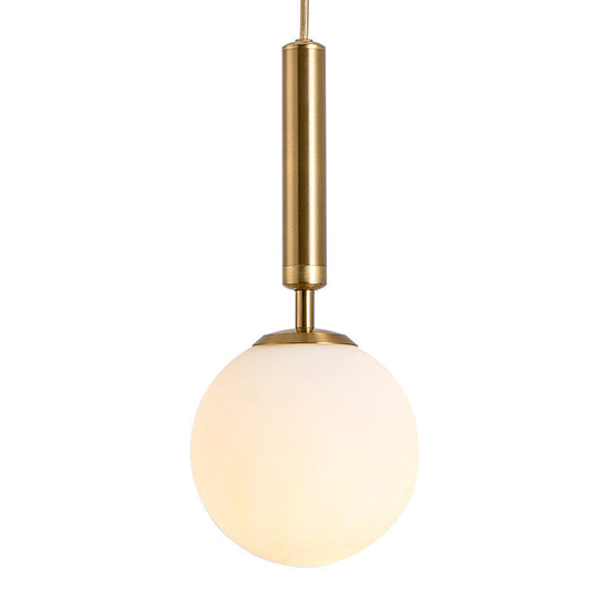 Modern white Hanging Glass Pendant  Lamp for Bedroom