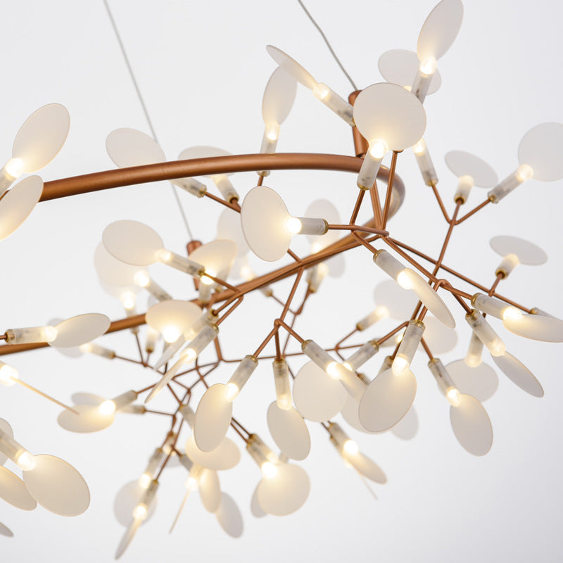 Ultra-Modern Metal Ceiling Light For Restaurants - Firefly Island Suspension Lighting