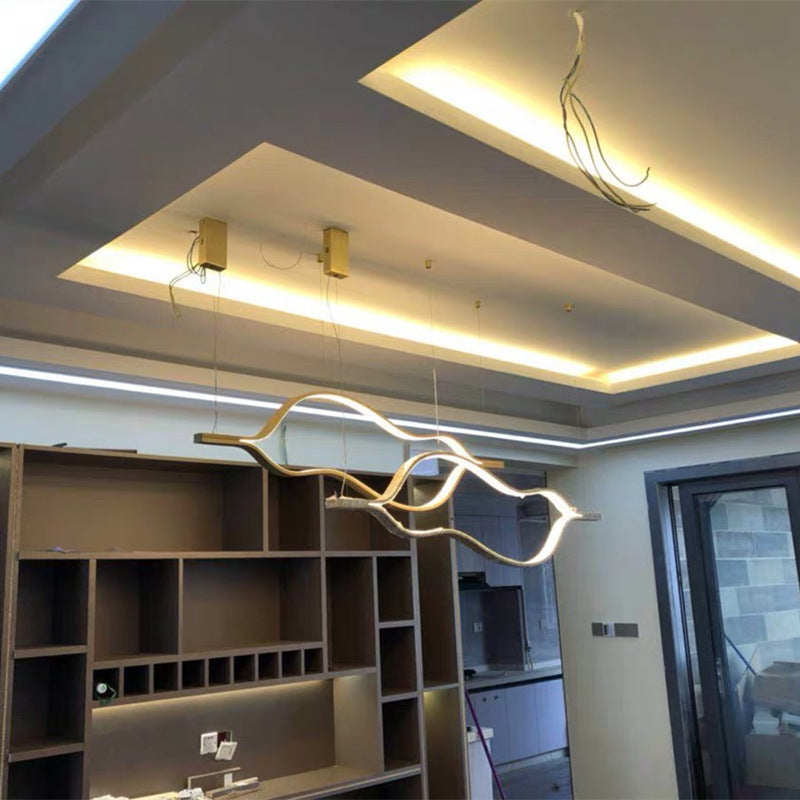 Waving Chandelier Pendant Light For Modern Living Room Décor