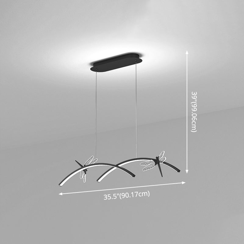 Dragonfly Minimalist Led Pendant Light For Restaurant Ceilings