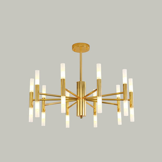 Modern 20-Light Acrylic Ceiling Lamp For Dining Room Or Kitchen Island Gold / 27