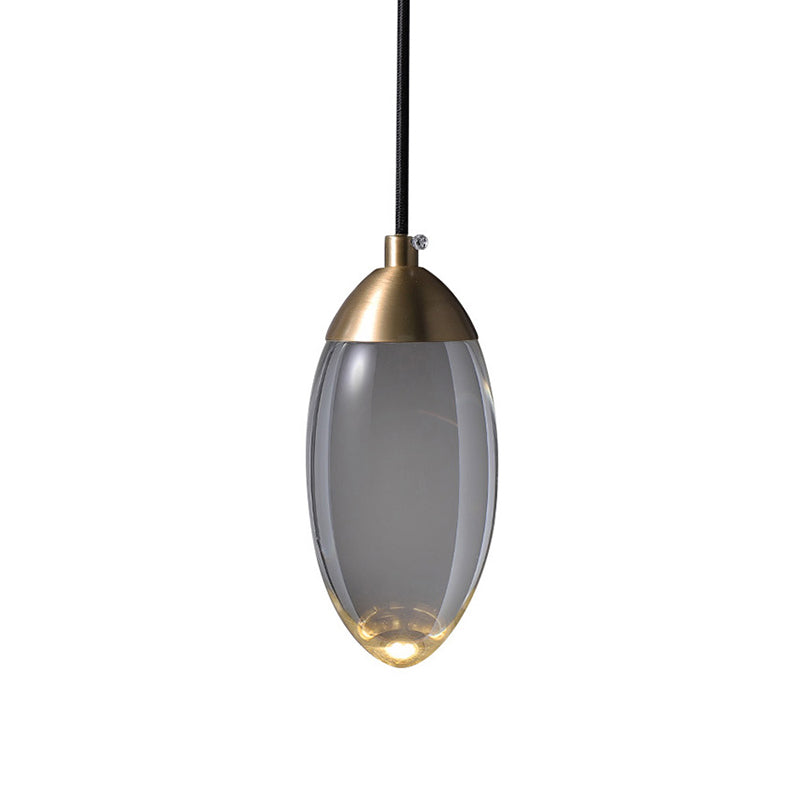 Led Crystal Suspension Pendant - Modern Gold Teardrop Lighting Fixture