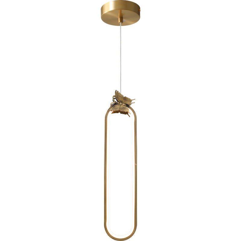 Modern Small Bronze LED Pendant Light with Creative Ceiling Design